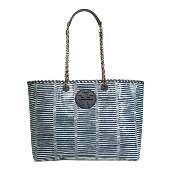 Tory Burch Tote Navy & White - Picture 1 of 16